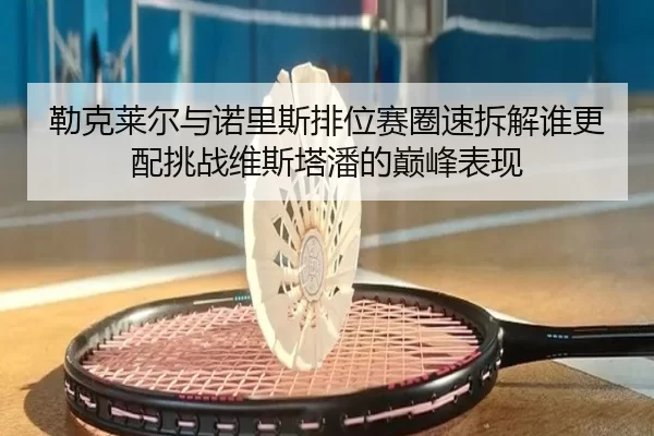勒克莱尔与诺里斯排位赛圈速拆解谁更配挑战维斯塔潘的巅峰表现